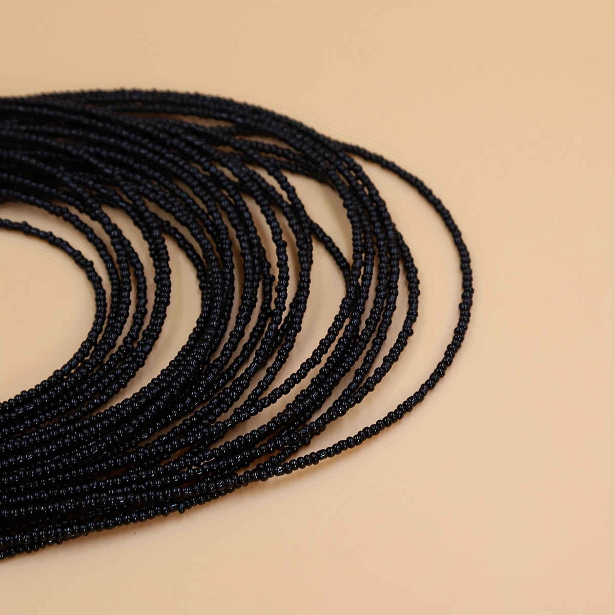 Boho Layer Beaded Necklace Vintage Style Seed Beads Vacation Wear Accessory
